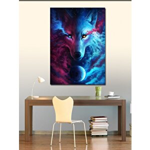 Kanvas Tablo Kurt Ve Dolunay 70x100 cm