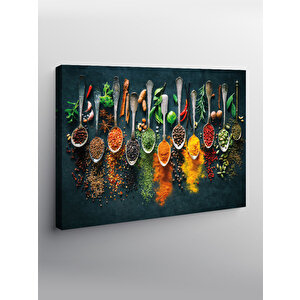 Kanvas Tablo Baharatlar Mutfak Temalı 70x100 cm