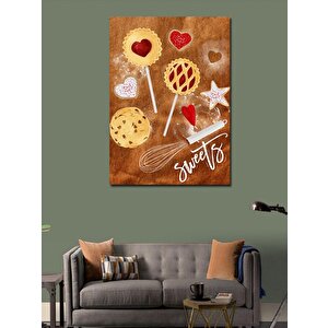 Kanvas Tablo Tatlı Atıştırmalıklar 100x140 cm
