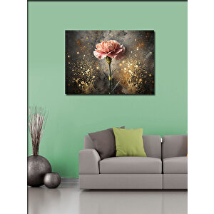 Kanvas Tablo Pembe Karanfil 100x140 cm