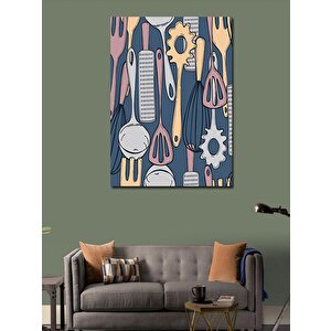 Kanvas Tablo Mutfak Temalı 100x140 cm