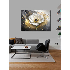 Kanvas Tablo Beyaz Gelincik Çiçeği 70x100 cm
