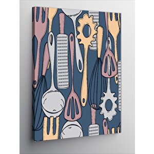 Kanvas Tablo Mutfak Temalı 70x100 cm