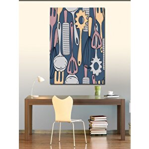 Kanvas Tablo Mutfak Temalı 70x100 cm