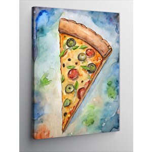 Kanvas Tablo Pizza Dilimi