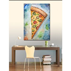 Kanvas Tablo Pizza Dilimi