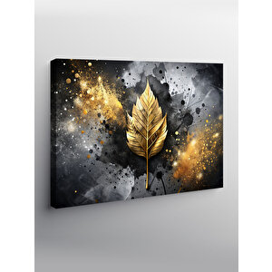 Kanvas Tablo Gold Yaprak 70x100 cm