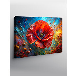 Kanvas Tablo Gelincik Çiçeği 100x140 cm