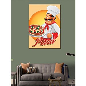 Kanvas Tablo Pizza Yapan Aşçı