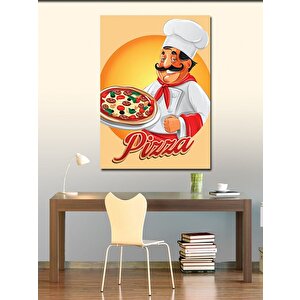Kanvas Tablo Pizza Yapan Aşçı