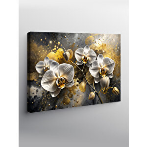 Kanvas Tablo Beyaz Orkideler 100x140 cm