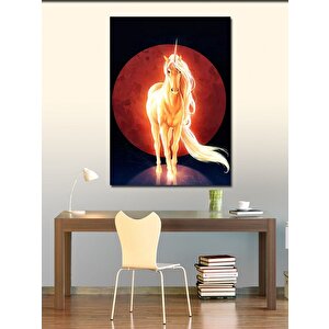Kanvas Tablo Güneş Ve Unicorn 100x140 cm