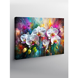 Kanvas Tablo Beyaz Orkideler 70x100 cm