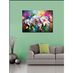 Kanvas Tablo Beyaz Orkideler 70x100 cm