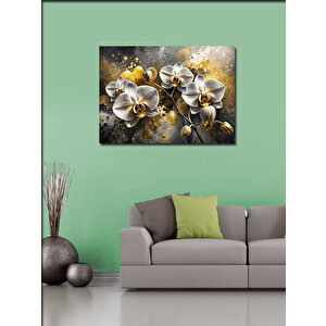 Kanvas Tablo Beyaz Orkideler 70x100 cm
