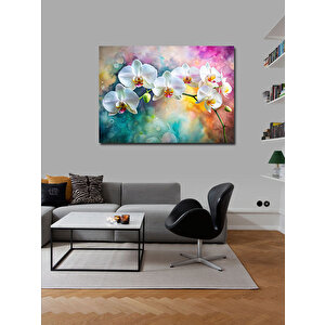 Kanvas Tablo Beyaz Orkideler 70x100 cm