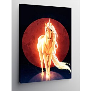 Kanvas Tablo Güneş Ve Unicorn 70x100 cm