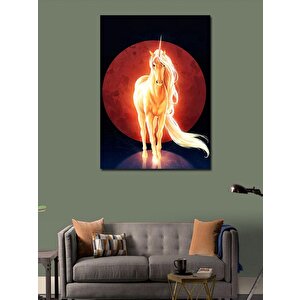 Kanvas Tablo Güneş Ve Unicorn 70x100 cm