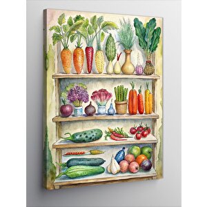 Kanvas Tablo Mutfak Temalı 70x100 cm