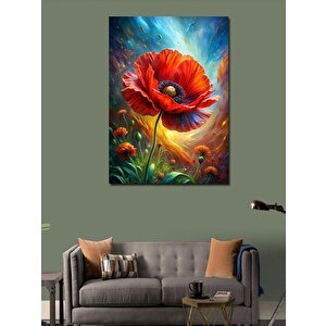 Kanvas Tablo Gelincik Çiçeği 100x140 cm