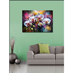 Kanvas Tablo Pembe Orkideler 100x140 cm
