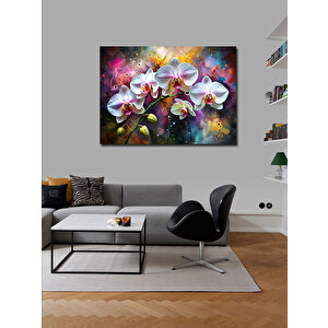Kanvas Tablo Pembe Orkideler 100x140 cm