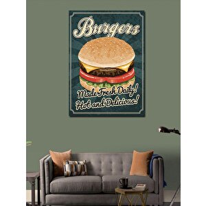 Kanvas Tablo Hamburger Temalı