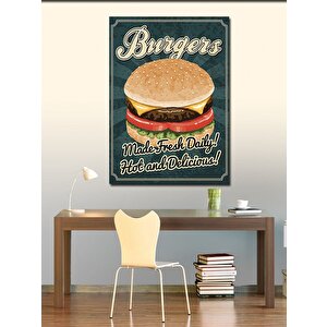 Kanvas Tablo Hamburger Temalı