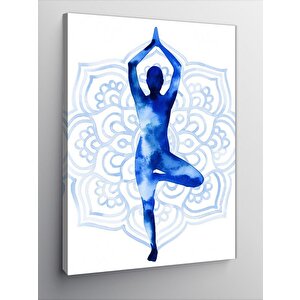 Kanvas Tablo Yoga Yapan Kadın