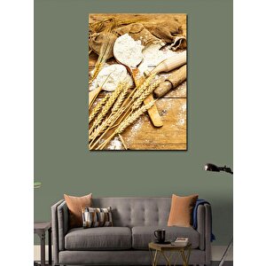 Kanvas Tablo Buğday Ve Un Mutfak Temalı 70x100 cm