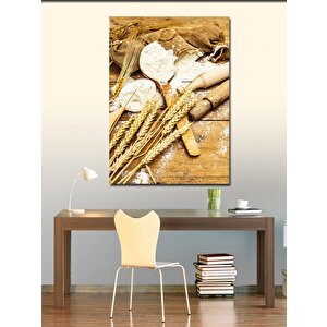 Kanvas Tablo Buğday Ve Un Mutfak Temalı 70x100 cm