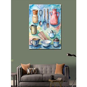 Kanvas Tablo Mutfak Aletleri 100x140 cm