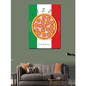 Kanvas Tablo İtalyan Pizzası 100x140 cm