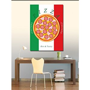 Kanvas Tablo İtalyan Pizzası 100x140 cm