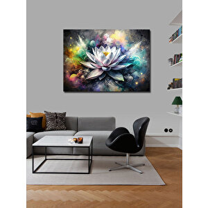 Kanvas Tablo Beyaz Lotus Çiçeği 70x100 cm