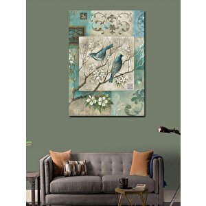 Kanvas Tablo Daldaki Serçeler 100x140 cm