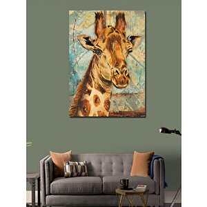 Kanvas Tablo Sevimli Zürafa 70x100 cm