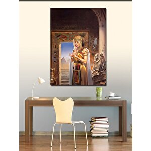 Kanvas Tablo Makyajlı Afrikalı 70x100 cm