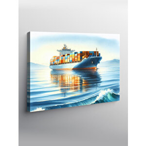 Kanvas Tablo Yük Gemisi 70x100 cm