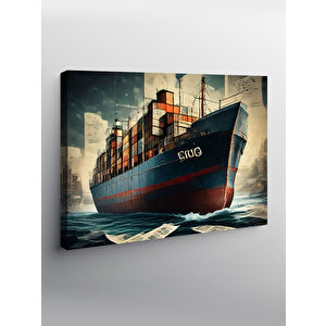 Kanvas Tablo Yük Gemisi 100x140 cm