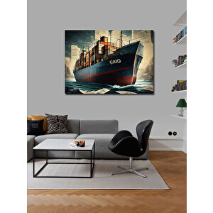 Kanvas Tablo Yük Gemisi 100x140 cm