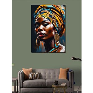 Kanvas Tablo Afrikalı Kadın 70x100 cm