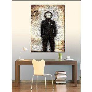 Kanvas Tablo Kafamızdaki Saat 70x100 cm