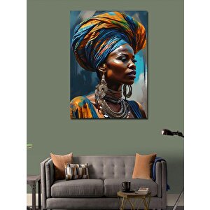 Kanvas Tablo Afrikalı Kadın 100x140 cm