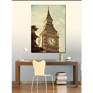 Kanvas Tablo İngiltere Saat Kulesi 100x140 cm