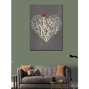 Kanvas Tablo Aşk Temalı 70x100 cm