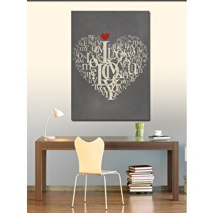 Kanvas Tablo Aşk Temalı 70x100 cm