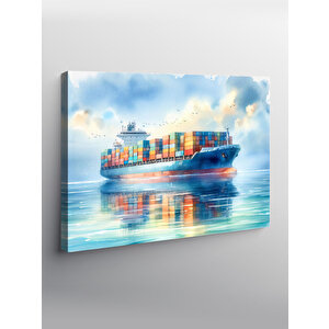 Kanvas Tablo Yük Gemisi 100x140 cm