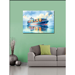 Kanvas Tablo Yük Gemisi 100x140 cm