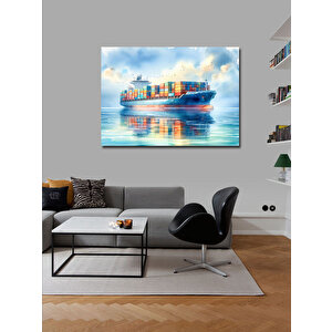 Kanvas Tablo Yük Gemisi 100x140 cm